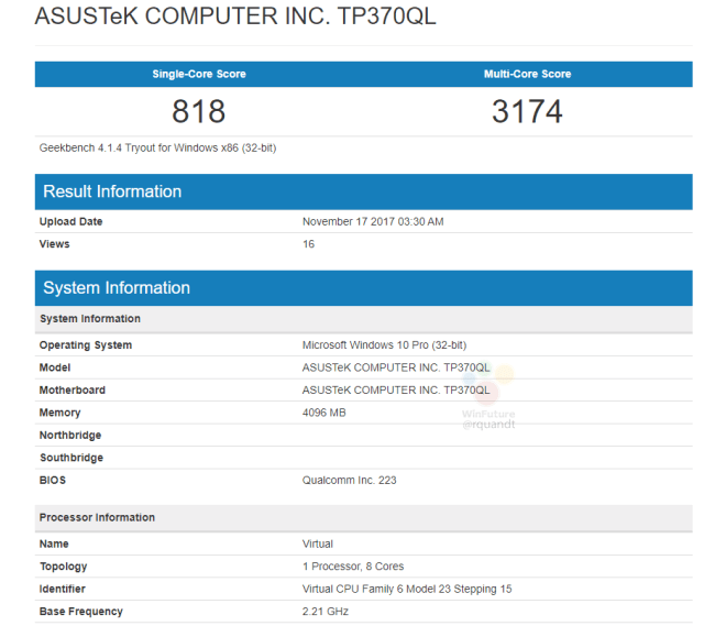 Windows 10 ARM筆記本參數(shù) Windows 10 ARM筆記本參數(shù)