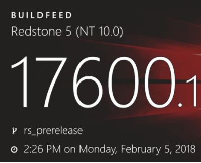 微軟開啟編譯和測(cè)試Windows 10 Redstone 5