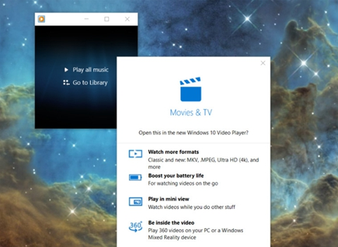 Windows 10播放視頻被微軟推薦使用UWP應用 Windows 10播放視頻被微軟推薦使用UWP應用