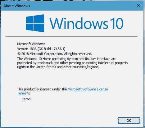 Windows10 RedStone4的RTM版本Build 17133發(fā)布 Windows10 RedStone4的RTM版本Build 17133發(fā)布