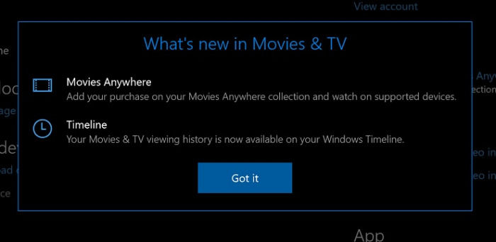 Windows 10端Movies & TV現(xiàn)支持TimeLine功能 Windows 10端Movies & TV現(xiàn)支持TimeLine功能