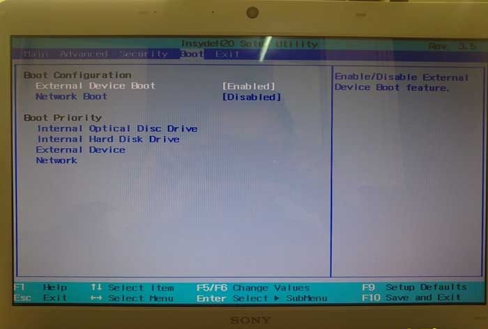 索尼筆記本U盤重裝bios怎么設(shè)置 索尼筆記本U盤重裝bios怎么設(shè)置