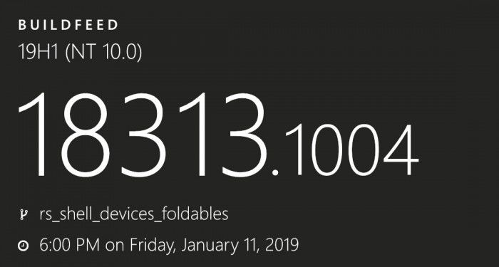 首個(gè)適用于可折疊雙屏設(shè)備的Windows 10版本號(hào)曝光 首個(gè)適用于可折疊雙屏設(shè)備的Windows 10版本號(hào)曝光